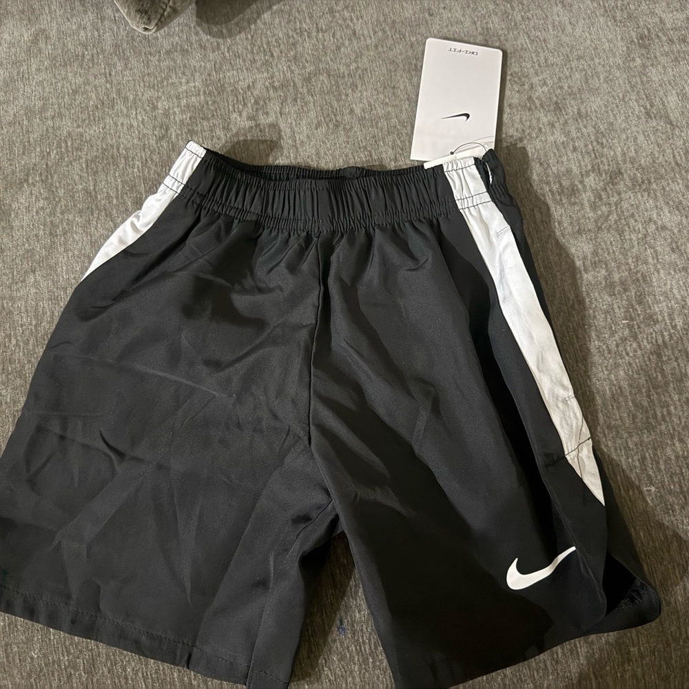 Nike kids Athletic Shorts in Black and White